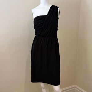 Banana Republic Elegant Black One-Shoulder Dress